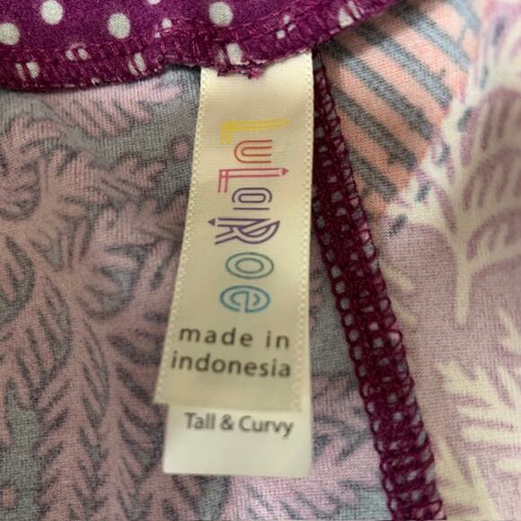 Fun LuLaRoe TC Patchwork Leggings - Picture 3 of 4